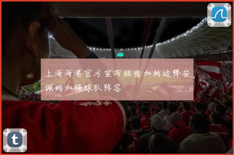 上海海港官方宣布租借加纳边锋安佩姆加强球队阵容